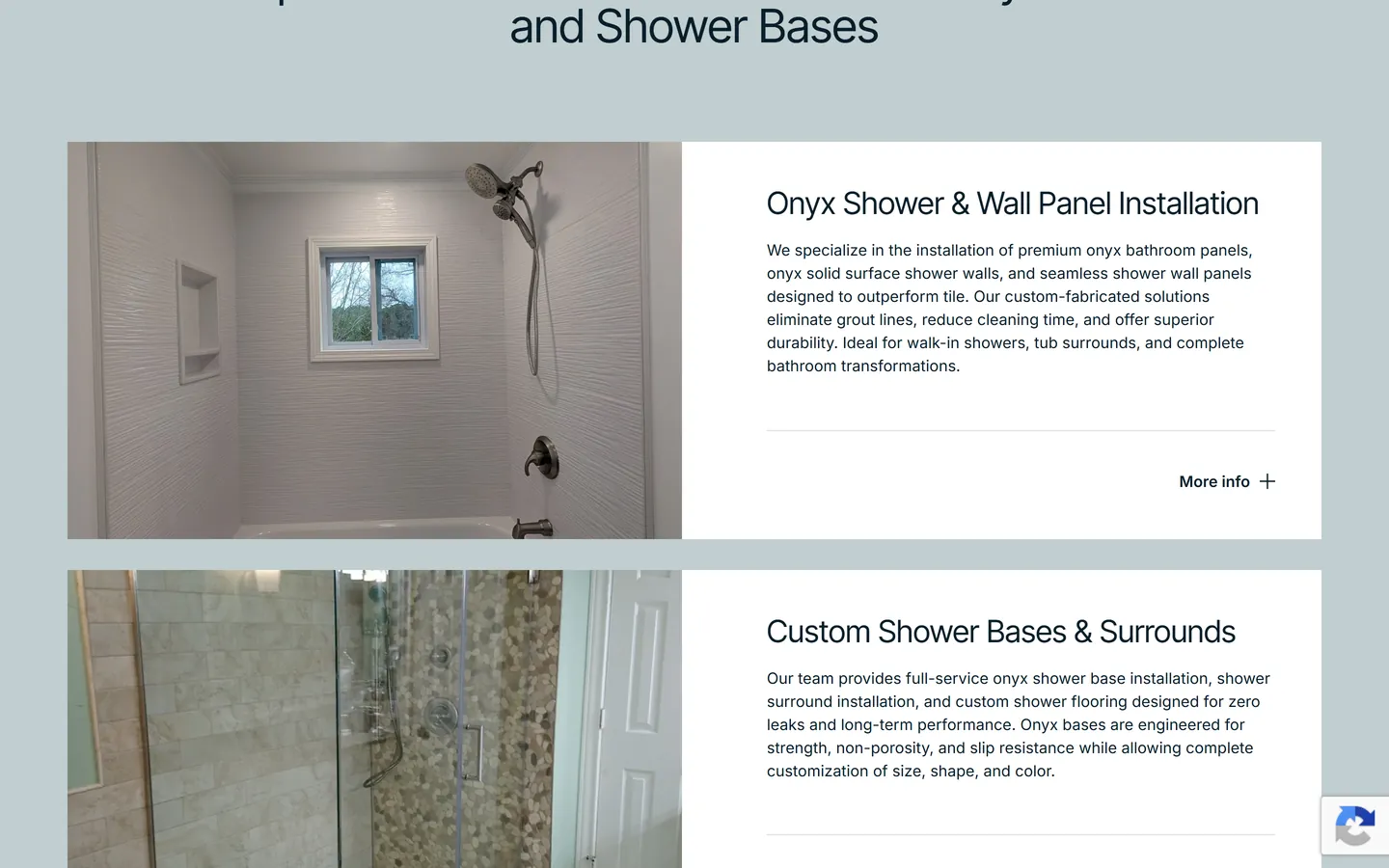 Innovate Bath services section